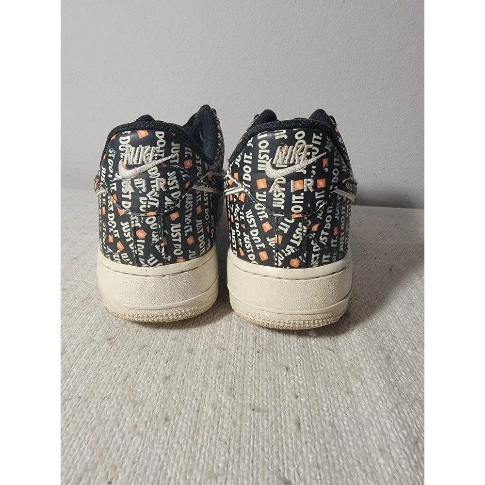 Nike Air Force 1 07 Premium Just Do It Collection Black Mens 10 AO6296-001